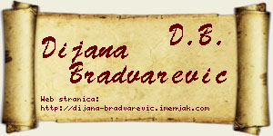 Dijana Bradvarević vizit kartica